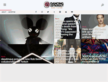 Tablet Screenshot of dancingastronaut.com
